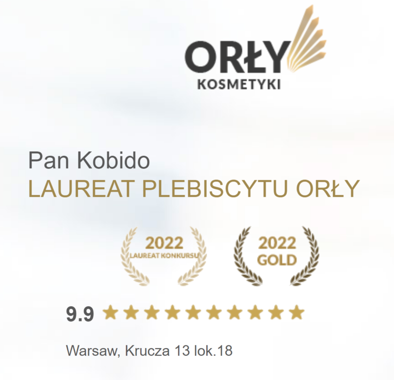 Pan Kobido nagroda Orły Kosmetyki